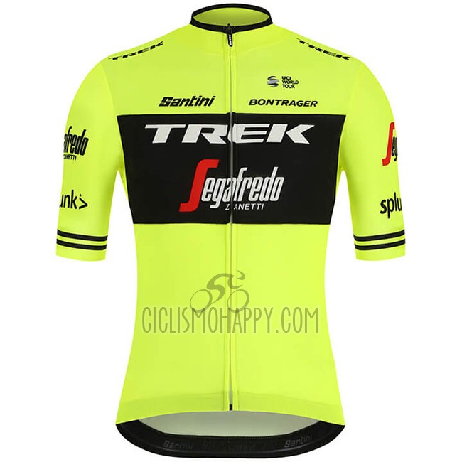 Trek Segafredo Cycling Jersey Bib Short 2019 Short Sleeve Green Black